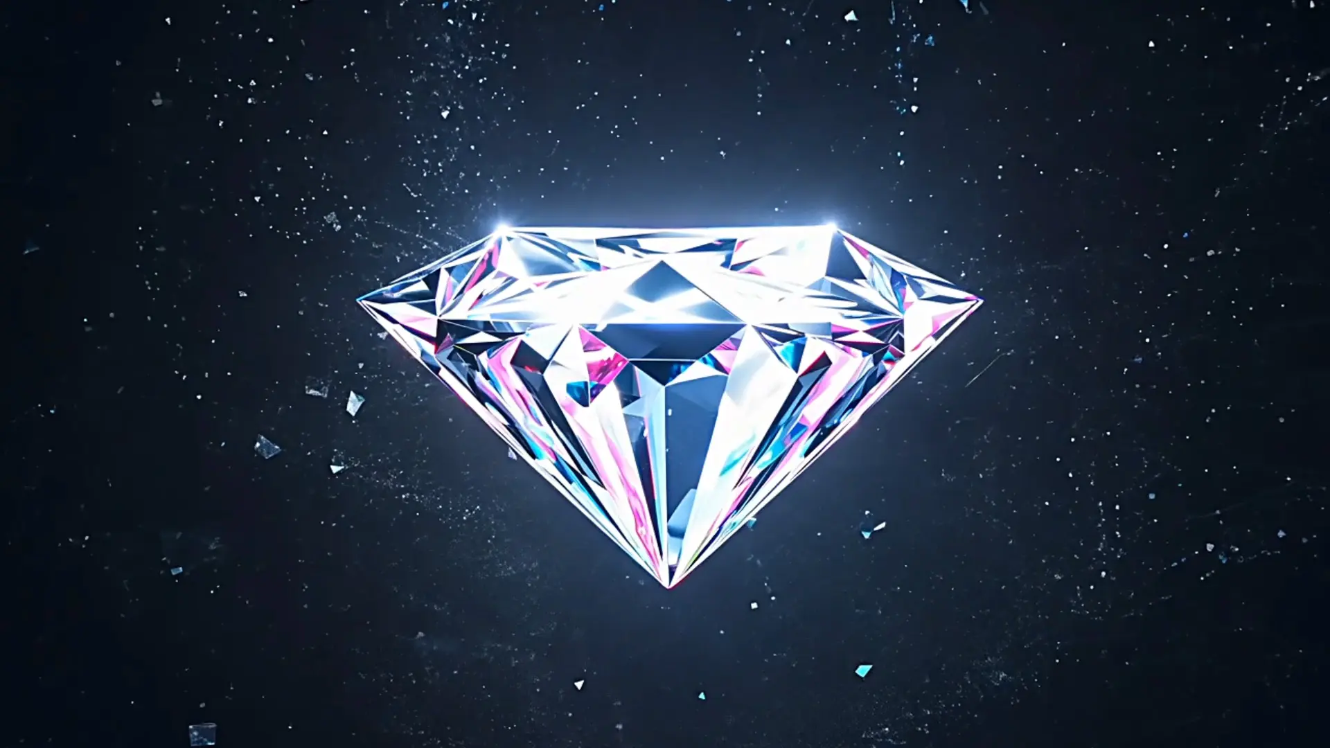 Glowing Gem Shatter Luxurious Video Background for Animations